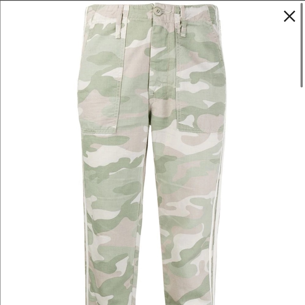 Mother The Shaker Chop Crop Fray Pants Desert